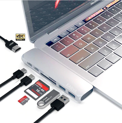 EASYA 7-in-1 USB C HUB til macbook pro 2016-2019