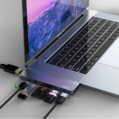 EASYA 7-in-1 USB C HUB til macbook pro 2016-2019