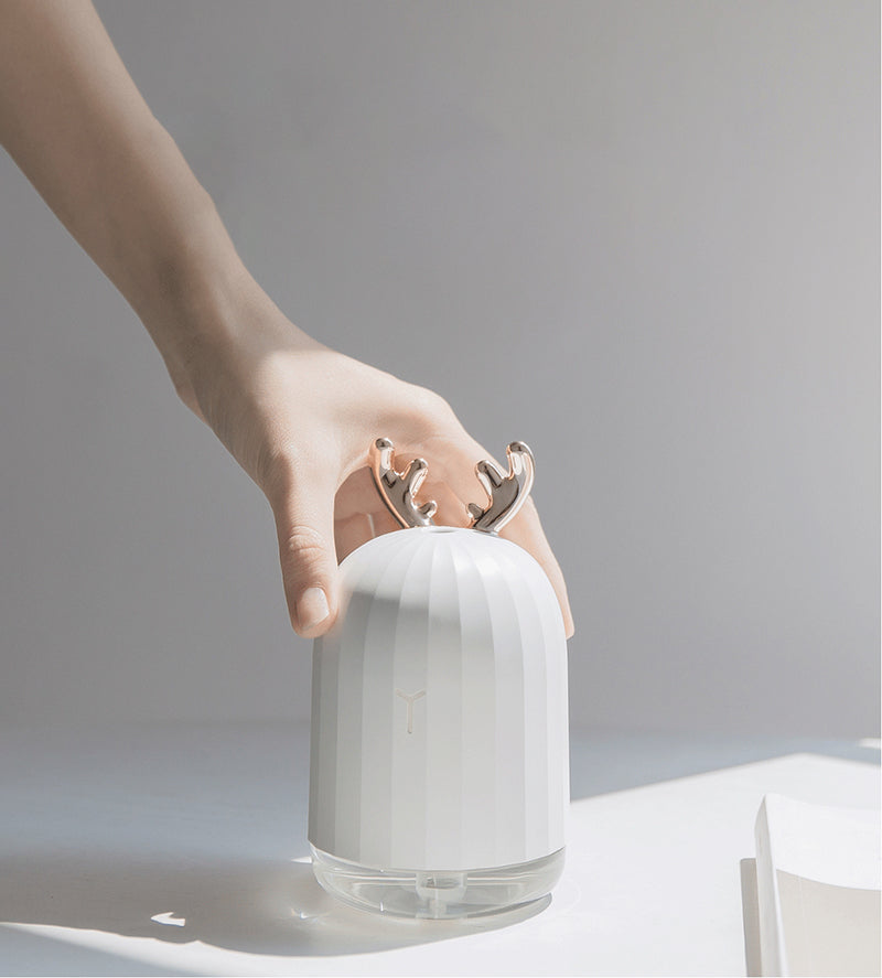 220ML Ultrasonisk Luftfukter Med "Cool Mist" & Fargeskiftende LED Lys