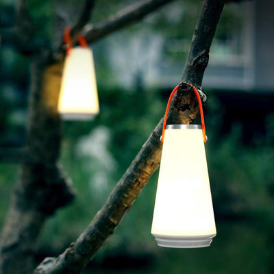 Bærbar LED-bordlampe til inne og ute