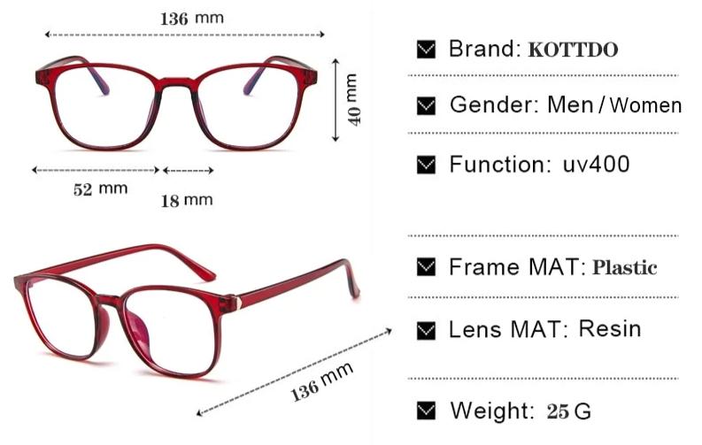 Briller med blålysfilter for datamaskinen, TV-en og mobilen.