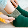 Winter Warm Male Socks Thicken Thermal Solid Wool Cashmere Snow Socks Unisex Seamless Velvet Boots Floor Sleeping Socks