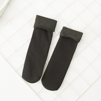 Winter Warm Male Socks Thicken Thermal Solid Wool Cashmere Snow Socks Unisex Seamless Velvet Boots Floor Sleeping Socks