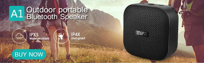 MIFA trådløs høyttaler Bluetooth Stereo IPX6 og IPX5