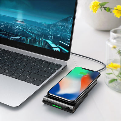 Trådløs lader stativ til iPhones og android. 10W Qi fast Charging