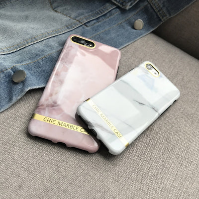 Premium marmor iPhone deksel