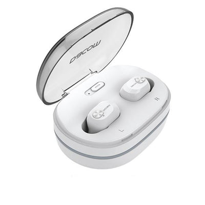 Trådløse ørepropper med 6t musikk og 80 timer ladeboks!