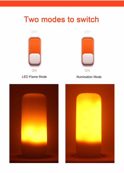 Flammende LED-pære
