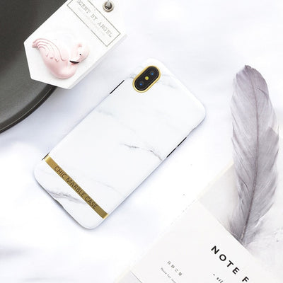 Premium marmor iPhone deksel