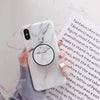 Marmor iPhone deksel med Kickstand Holder