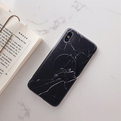 Marmor iPhone deksel med Kickstand Holder