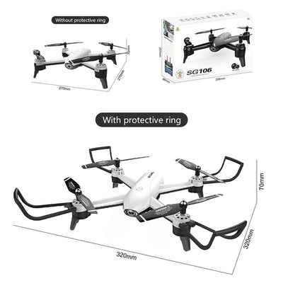 SG106 WiFi FPV Drone 2K Dual Camera Gesture Photo Optical