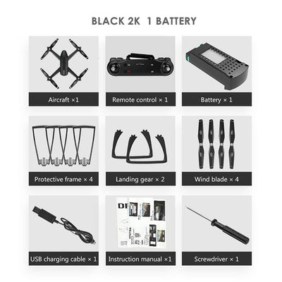 SG106 WiFi FPV Drone 2K Dual Camera Gesture Photo Optical